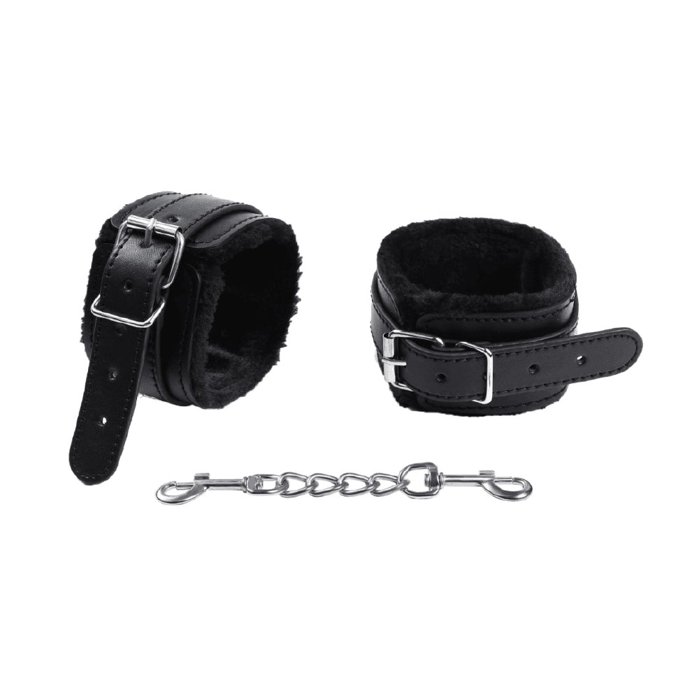 Wrist Handcuffs ESPOSAS DE VINIPIEL CON PELUCHE